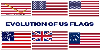 Timeline of All US Flags United States  Past and Future [upl. by Aloel]