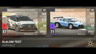 Hyundai i30N vs Hyundai Veloster N TCR SLALOM TEST [upl. by Yseulte112]