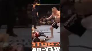 FRANK MIR É SALVO PELO JIU JITSU E FINALIZA BROCK LESNAR [upl. by Neelahs72]