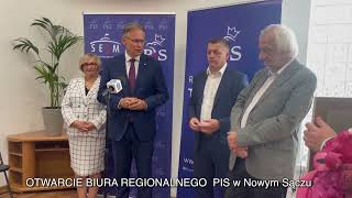 Otwarcie Regionalnego Biura PIS w Nowym Sączu [upl. by Ayamahs]