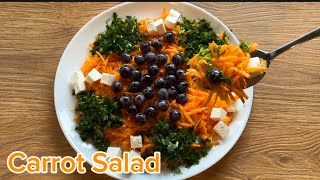 Carrot salad recipe ‼️carrotsalad vegetarianrecipe dinner saladrecipe fypシ゚viral vitamina [upl. by Ahsiad780]