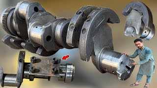 How a broken crankshaft of a truck is assembled in 2 pieces has never been seen before [upl. by Ellitnahc381]