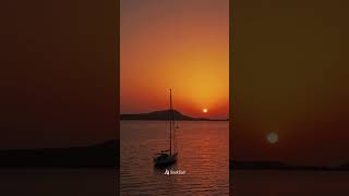 Sunset while sailing in Pylos Greece ☀ [upl. by Annalee]