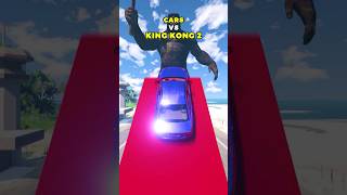 Cars VS King Kong 2 🚗  BeamNGdrive shorts [upl. by Ellinet124]