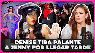 DENISE TIRA PALANTE A JENNY BLANCO POR LLEGAR TARDE A ALFOMBRA PRUDENTIAL [upl. by Ardnaet]