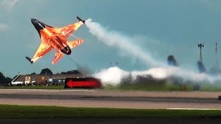 🇳🇱 Dutch F16 Display at Waddington Airshow England [upl. by Poul22]