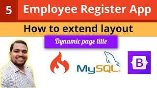 How to extend layout in Codeigniter  Codeigniter Tutorial  Employee Register App  Codeigniter 4 [upl. by Rustice26]