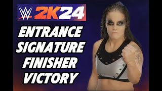 Shayna Baszler  WWE 2k24 Showcase Entrance Signature Finisher Victory [upl. by Nnhoj]