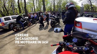 MotoIasi  Cerere in casatorie pe motoare in Iasi  Motorcycle marriage proposal MotoIasi [upl. by Kordula970]