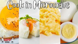 How to cook egg in microwave in 4 simple ways  Series 4 [upl. by Ecnarf]