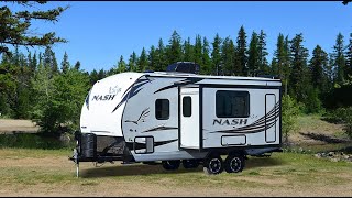 Quick Tour of the New Nash 18FM Travel Trailer [upl. by Tegdirb112]