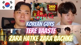 Korean guys Reaction to Tere Vaaste  Zara Hatke Zara Bachke [upl. by Adnohryt866]