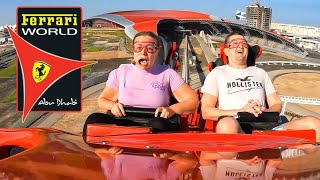 Ferrari World Abu Dhabi Vlog January 2024  Worlds FASTEST Coaster [upl. by Hi478]