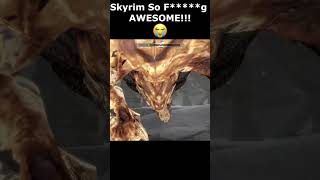 Skyrim So Fg AWESOME 😭 skyrim skyrimanniversary elderscrolls shorts [upl. by Wentworth]