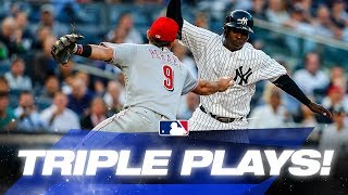 Recent MLB Triple Plays  MLB Highlights [upl. by Wallinga]