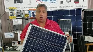 Miami Boat Show 2018 Solar Fishing Pole 30W  e Marine Systems [upl. by Enner]