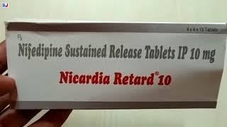 Nicardia Retard 10 Tablet  Nifedipine 10 mg Tablet uses  Nicardia Retard 10 mg Tablet uses Benefit [upl. by Kaule]