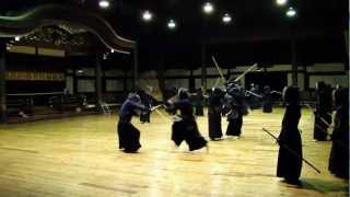 Kendo training at Butokuden Kyoto [upl. by Zeralda]