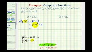 Ex 2 Composite Function Values [upl. by Yartnod342]