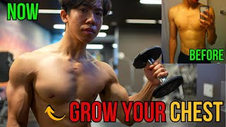 The ONLY 3 Chest Exercises You NEED to Build a FULLER CHEST DUMBBELL ONLY [upl. by Nnyled]