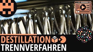 Destillation Trennverfahren│Chemie Lernvideo│Learning Level Up [upl. by Vudimir]