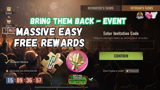 STATE OF SURVIVAL BRINGEM BACK EVENT  EASY WAY FOR FREE REWARDS [upl. by Silera]