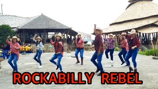 ROCKABILLY REBEL  LINE DANCE Matchbox Choreo By Lars Kuif [upl. by Anawit]