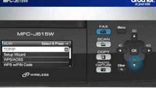 Win7  Setup my Wireless Brother inkjet Allinone with a router that uses security MFCJ615W [upl. by Loring]