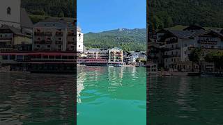 Beautiful Wolfgangsee lake in St Wolfgang in the Salzkammergut region austria wolfgangsee [upl. by Schnur]