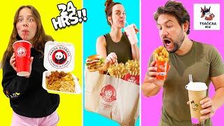 🤢 Eating only FAST FOOD for 24 Hours 🤢 [upl. by Camel]