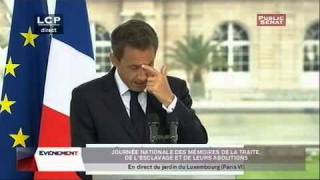 Sarkozy  commémoration de labolition de lesclavage [upl. by Leanna331]