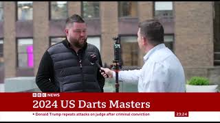 USA Darts on BBC News [upl. by Wilkison]