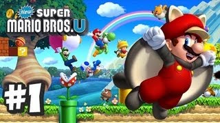 New Super Mario Bros U Wii U  Part 1 World 1 [upl. by Rodd]