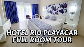 HOTEL RIU PLAYACAR  FULL ROOM TOUR  Playa Del Carmen Mexico [upl. by Ilram]