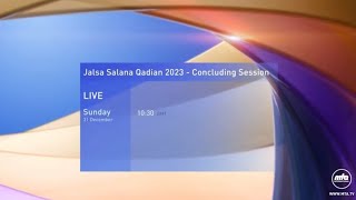 Upcoming Event  Jalsa Salana Qadian 2023  Live Concluding Session [upl. by Lune]