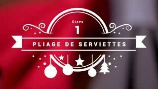 Comment faire un Pliage de Serviettes  Etape 1 [upl. by Lem]