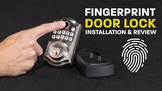 Fingerprint Door Lock Installation amp Review [upl. by Alexio]