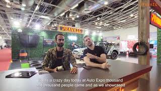 What happens if you shoot an electric car with a gun AutoExpo2023 QnA [upl. by Carny960]