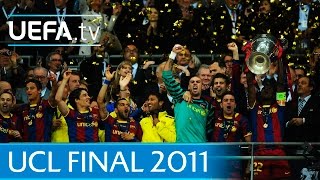 Guardiolas Barcelona v Manchester United 2011 UEFA Champions League final highlights [upl. by Vidovic]