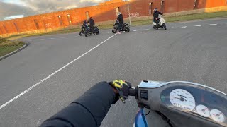 Warmloper😱amp POLITIE😱Gilera Runner 125cc POV [upl. by Aytac]