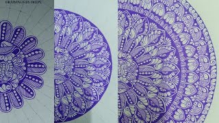 Mandala For Beginners  Semi Circle Mandala Designs mandala semicircle [upl. by Lenoil336]