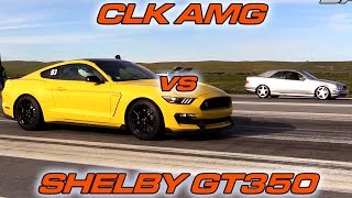 Shelby GT350 vs CLK55 AMG [upl. by Dasie]