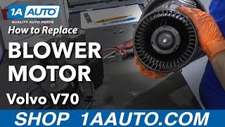 How to Replace Blower Motor 0107 Volvo V70 [upl. by Nosimaj]