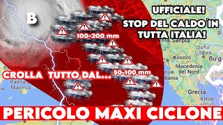 ▶ METEO CROLLA LESTATE CE LA DATA POSSIBILE CICLONE E RISCHIO MAXI TEMPESTE E GRANDINATE DAL [upl. by Reggis]