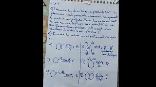 Exercice sur les réactions de substitution et délimination ordre 1 et 2 [upl. by Auqeenwahs]