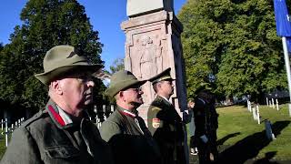 La legenda del Piave al cimitero italiano di Milovice Rep Ceca Video LR Gigistrop [upl. by Lucania]