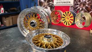 TeamAPT BBS Rs Felgen Hochglanzverdichten Candy Gold Pulverbeschichten Restauration lasur [upl. by Gessner]