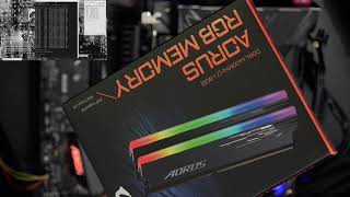 Aorus DDR44400 RGB Memory overclocked on the Z590 Aorus Elite with i9 11900K [upl. by Etnohc]