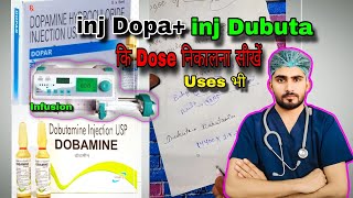 InjDopa dubuta ki dose calculation  inj dopa dubuta ki infusion dose  emergency injection dose [upl. by Hpsoj28]