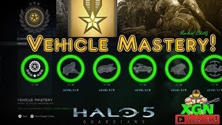 Halo 5 Vehicle Mastery pack opening ALL Mastery Commendations completed [upl. by Jesselyn]